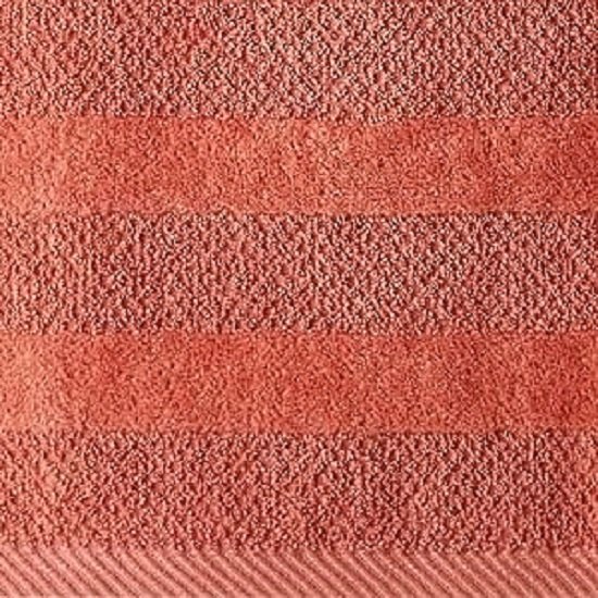 Quick-drying 100% cotton hand towels (16" long x 26" wide) Textured double weave, low-lint absorbent (2-pack, Coral)