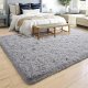 Super Soft Fluffy Living Room Bedroom Rug, 5' x 8', Gray