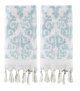 100% Cotton Hand Towel Set, Aqua
