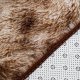 Fluffy plush rug 5x8 feet, tie dye brown plush rug, non-slip plush rug