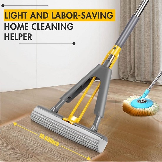 PVA sponge squeeze mop for floor cleaning