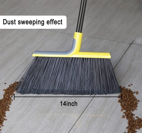 Outdoor Broom for Floor Cleaning, 58 Inch Heavy Duty Commercial Broom