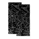 Black Spider Web Bathroom Hand Towels, 2-Pack 15*30 Inch Soft Highly Absorbent Hand Towels