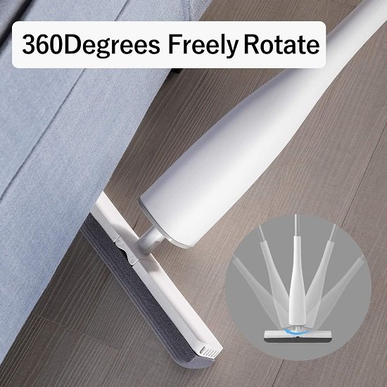 4-in-1 folding 180 degree self-twisting mop squeeze roller sponge mop with floor scrubbing mop